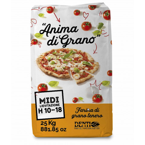 Мука из мягких сортов пшеницы типа 00 Pizza 2 Denti 25 кг