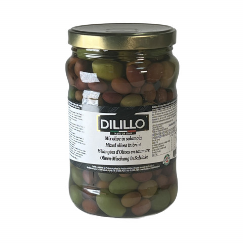 Ассорти оливок с косточкой в рассоле (Bella di Cerignola, Nocellara, Termite,Leccino) 1,6 кг